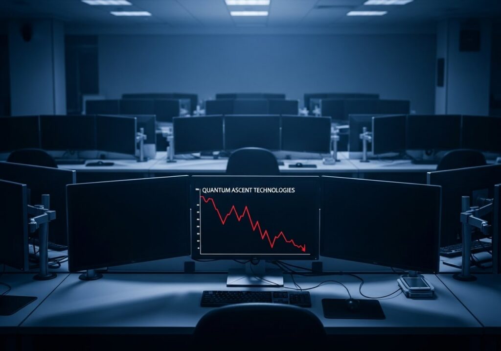 gloomy trading floor