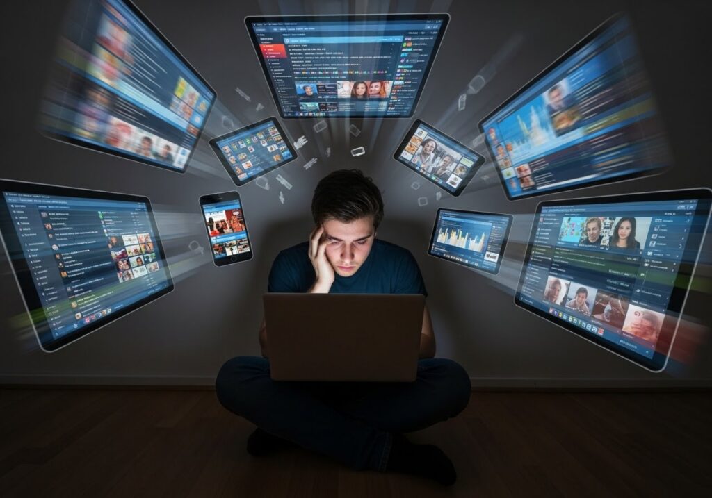 디지털 피로 줄이는 방법 3가지: 스마트폰 피로와 눈·목·어깨 케어 루틴 디지털 피로 줄이는 방법