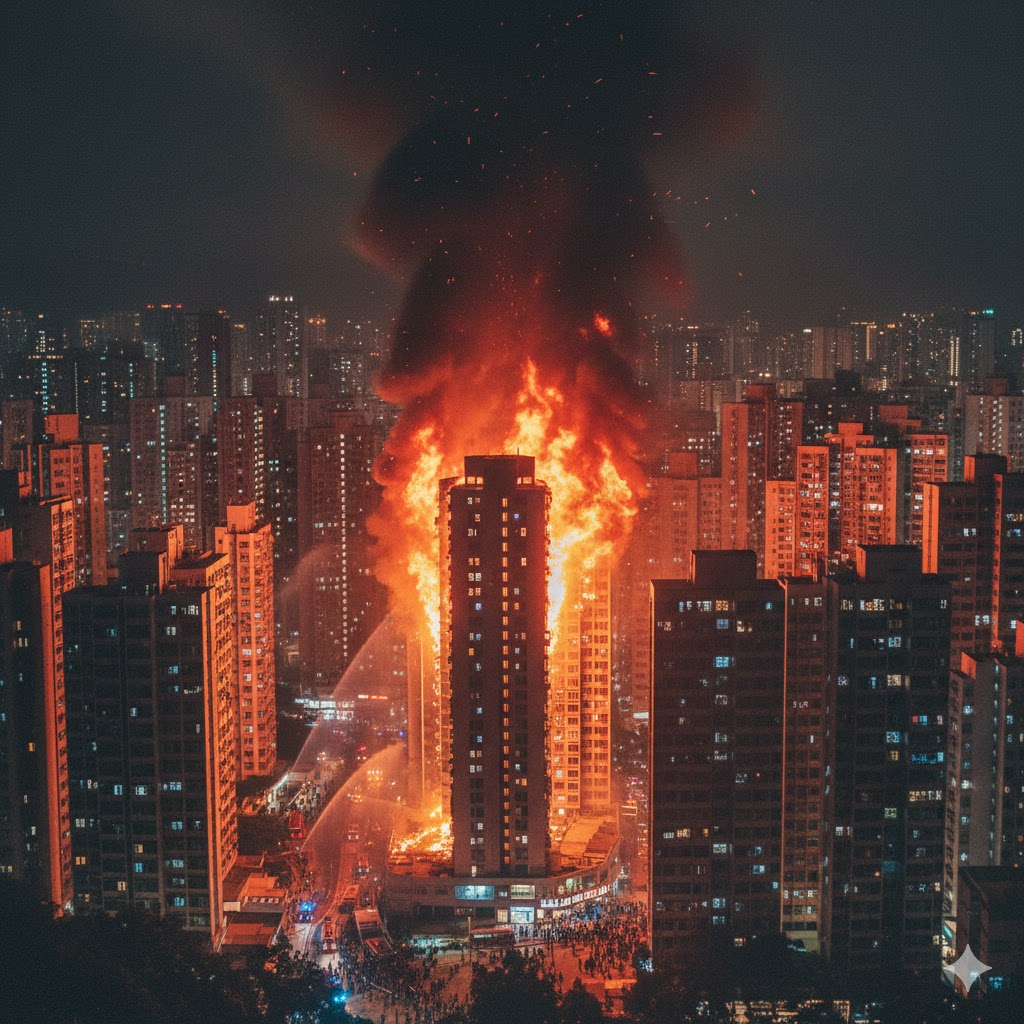 2025 홍콩 타이포 왕푹코트 아파트 화재