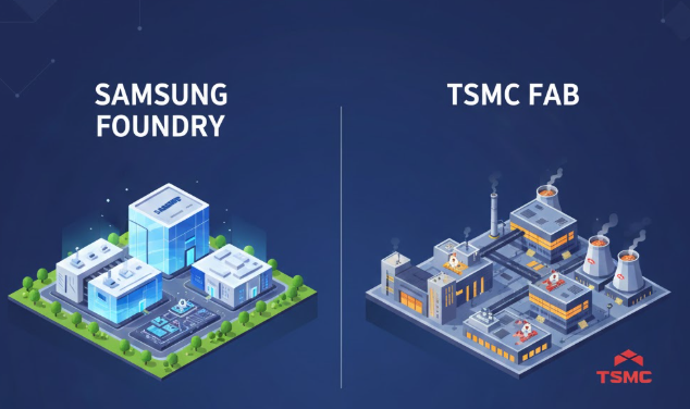 2025년 삼성 파운드리 TSMC와 경쟁