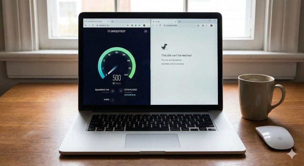 인터넷 속도는 잘 나오는데 웹사이트가 안 열릴 때