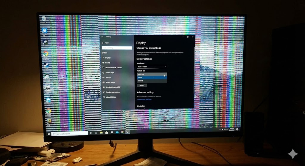 윈도우 화면 깜빡임 플리커링 원인