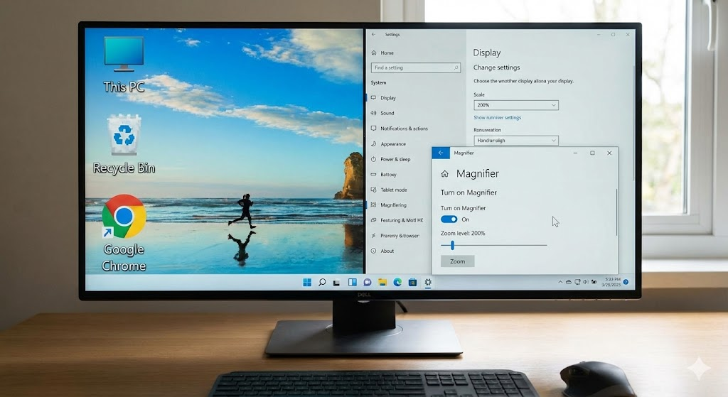 윈도우 화면 갑자기 확대될 때