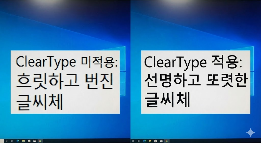 윈도우 글씨 뭉개짐 흐릿할 때