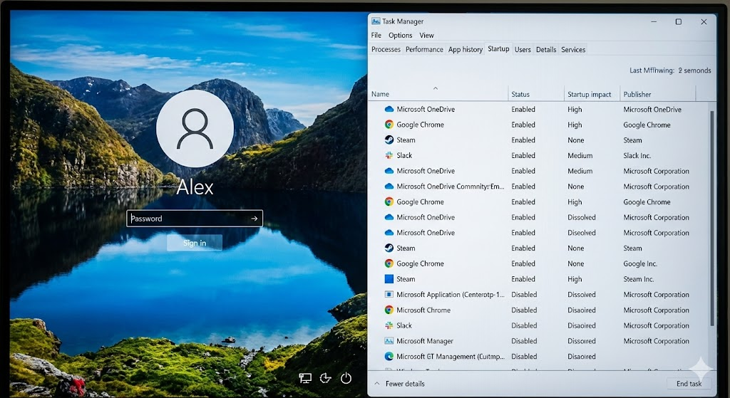 윈도우11 부팅 속도 느릴 때