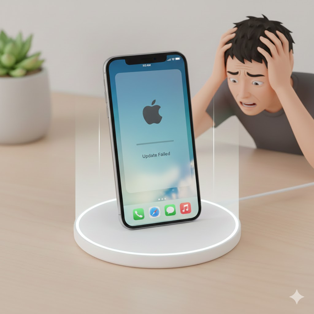 아이폰 iOS 업데이트 중 오류 발생했을 때, 5단계로 복구하는 방법 아이폰 iOS 업데이트 중 오류 발생