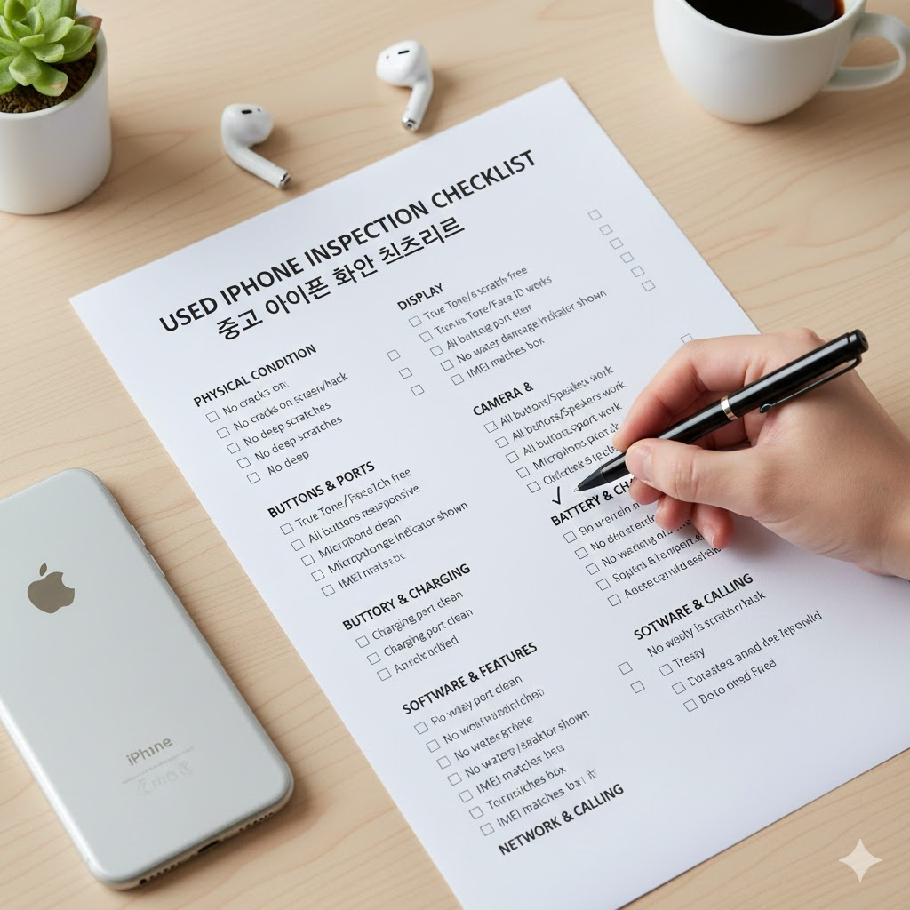 중고 아이폰 구매 전 꼭 확인