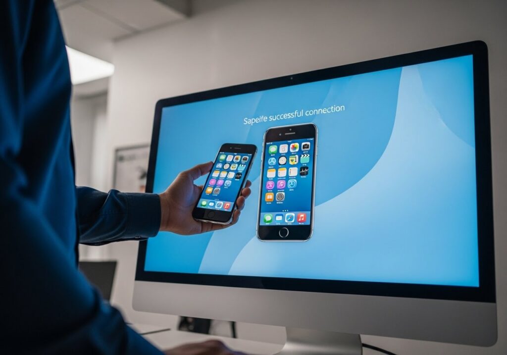 아이폰 외장모니터 연결이 안될 때