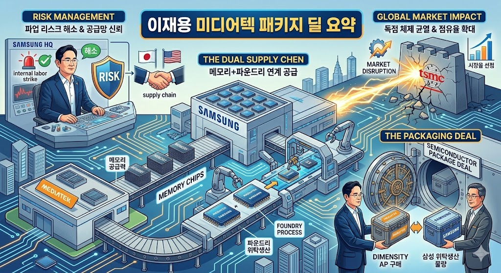 이재용 미디어텍 협력 논의차 대만 전격 방문! 반도체 패키지 딜 3가지 핵심 전략 분석 image
