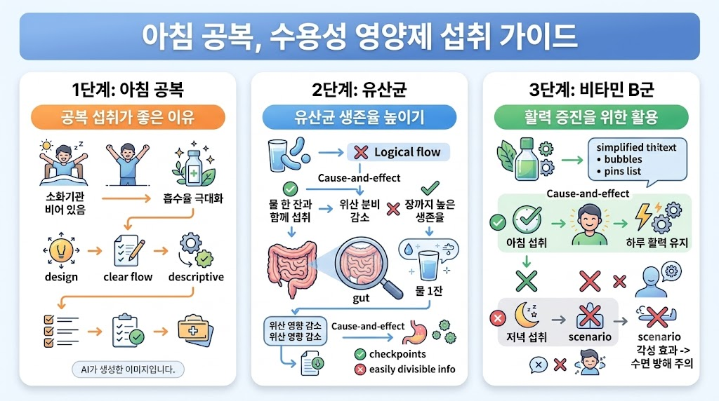 영양제 복용 시간표
