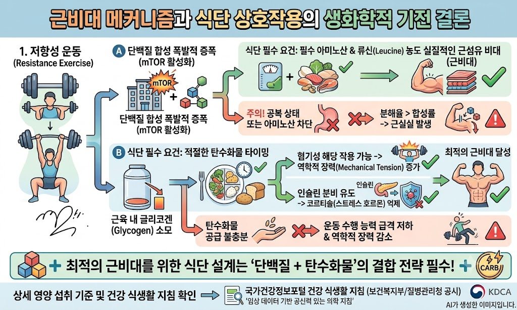 근력 운동과 식단
