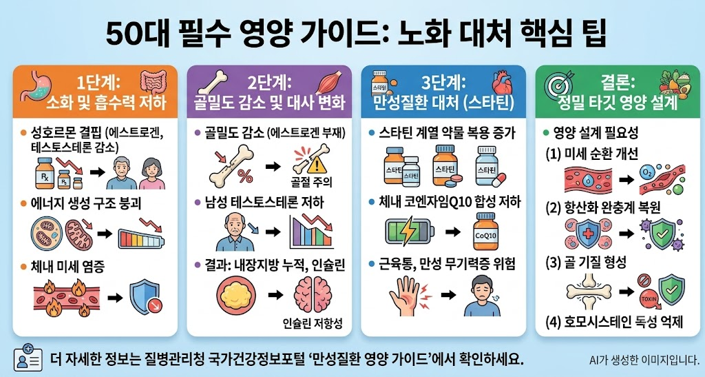 50대 필수 영양제 TOP 4