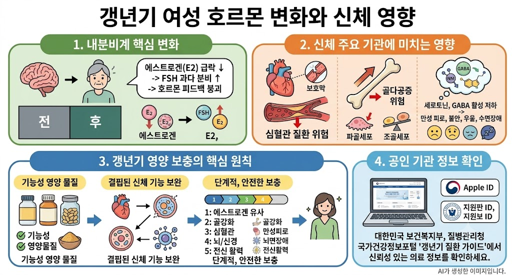 여성 갱년기 영양제 TOP5