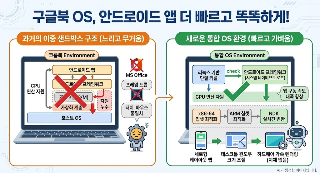 구글북OS 안드로이드 앱 호환성