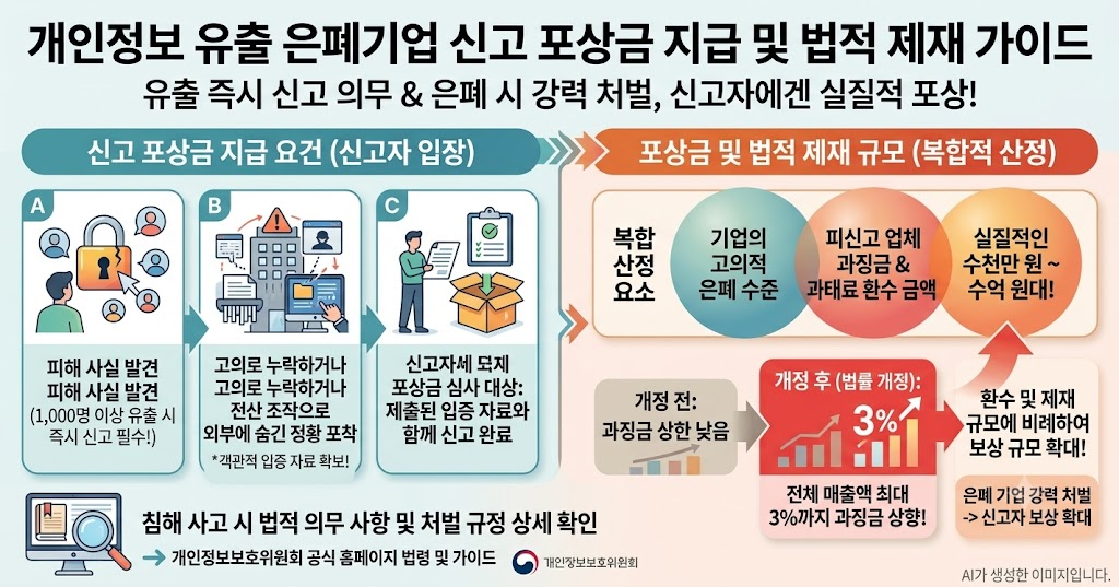 개인정보 유출 은폐기업 신고 포상금
