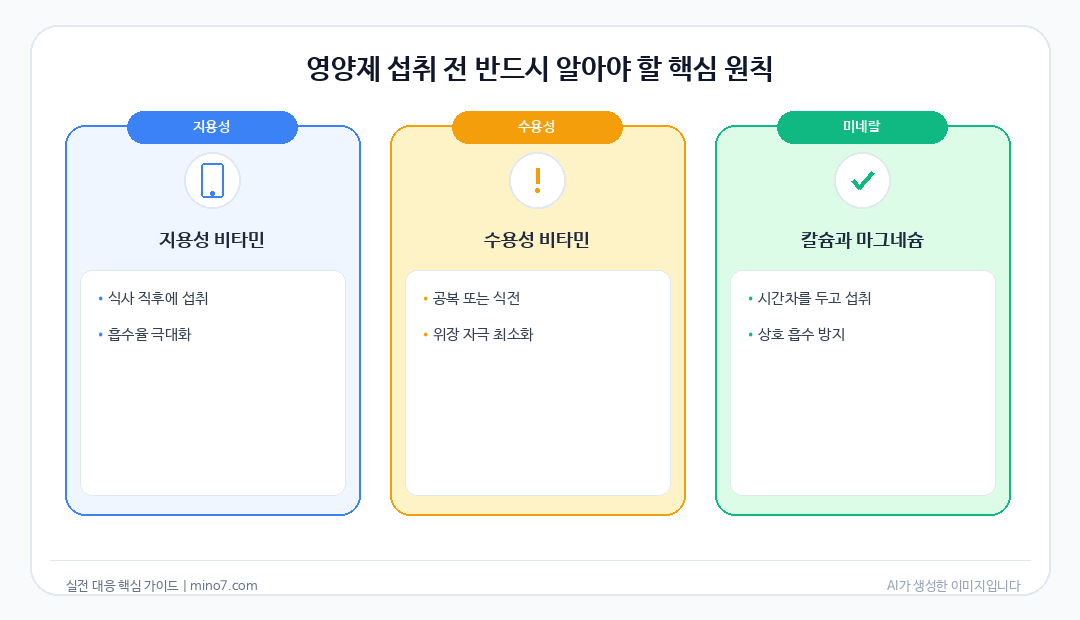영양제 조합 가이드
