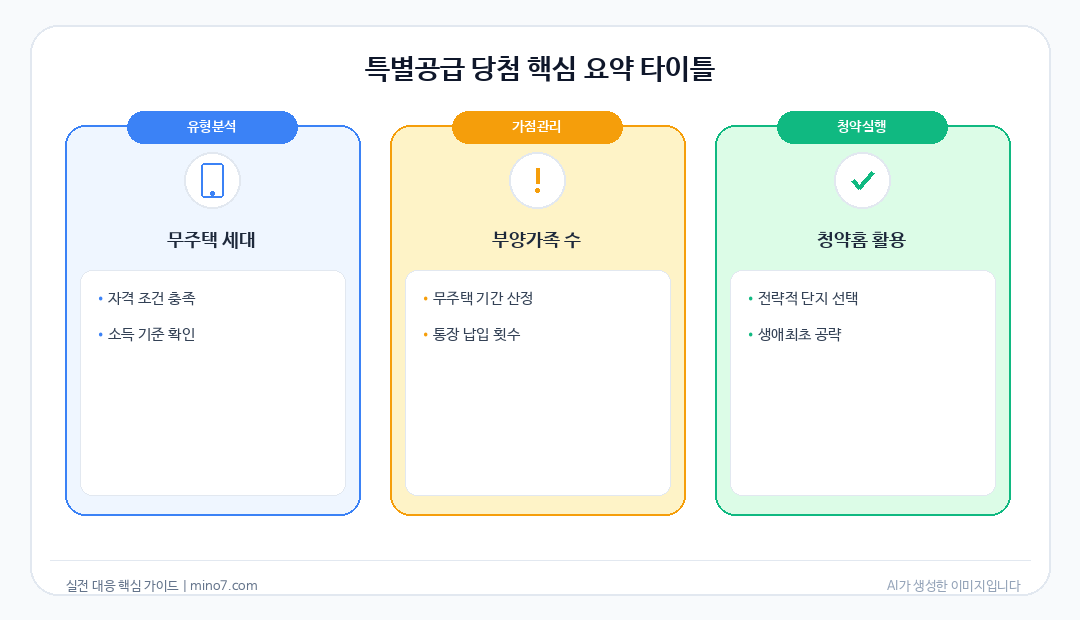 특별공급 당첨