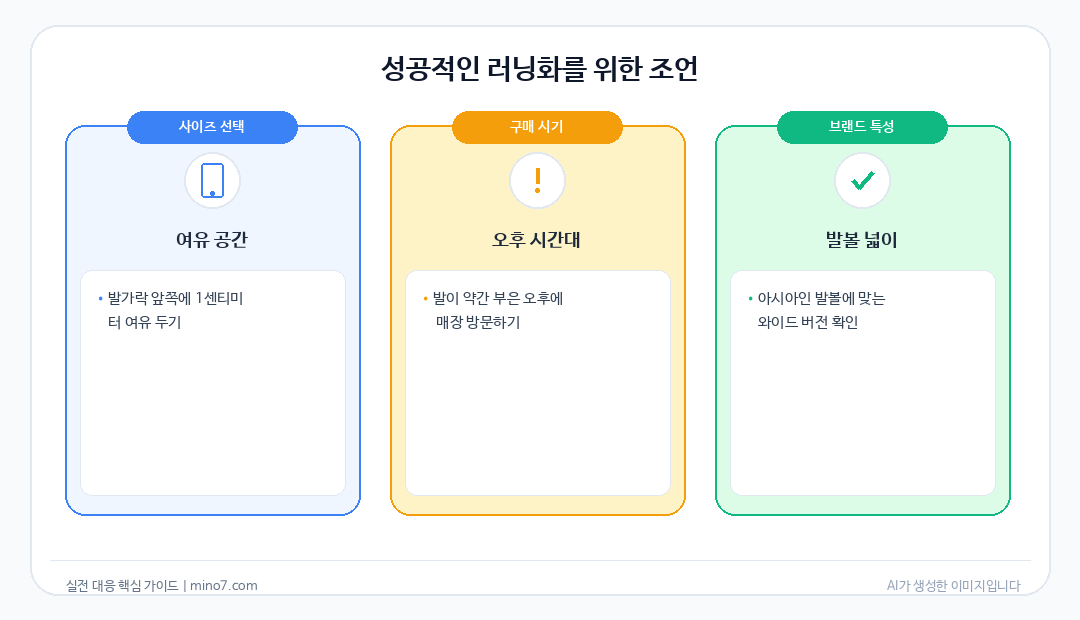 러닝화 고르는 기준