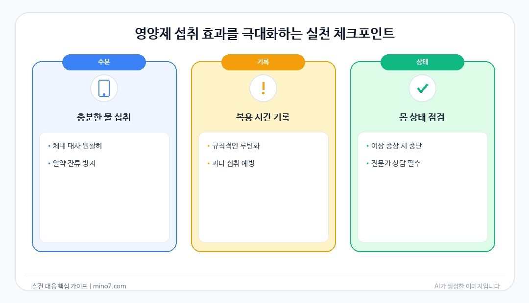 영양제 조합 가이드