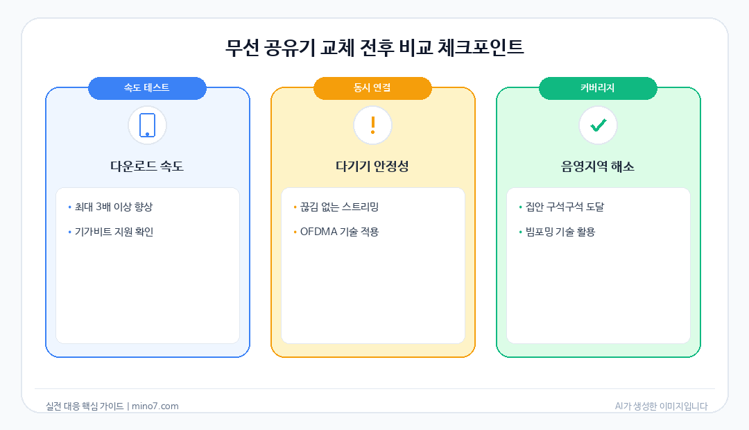 무선 공유기 교체