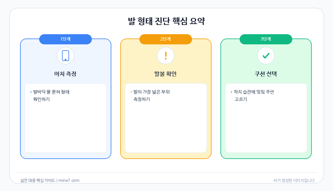 발 형태별 러닝화