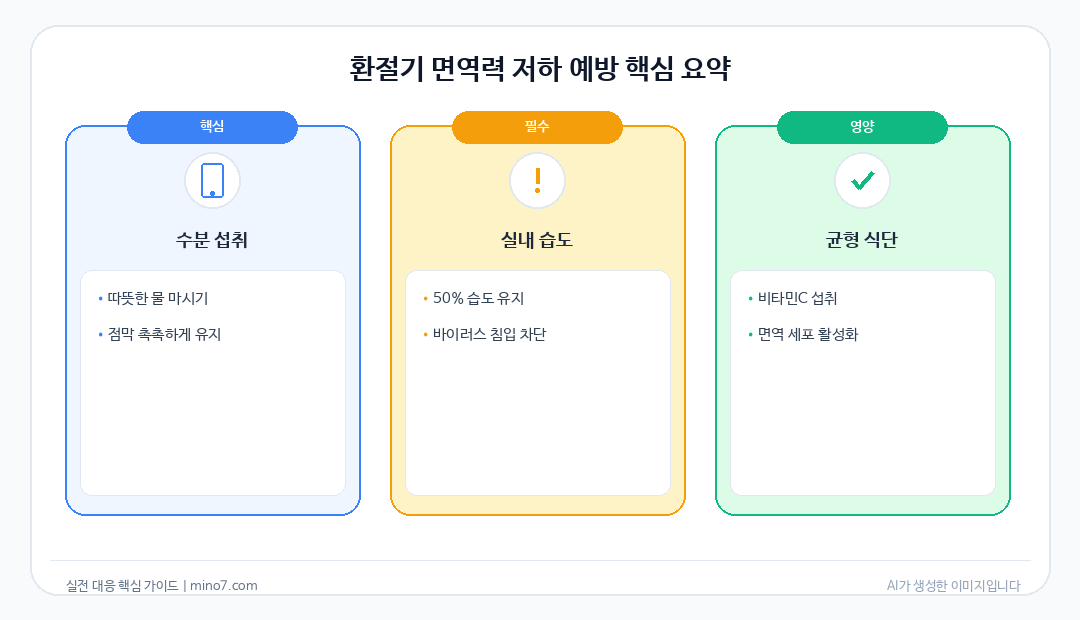 환절기 면역력 저하