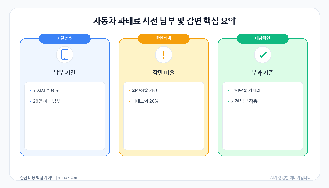 자동차 과태료 감면