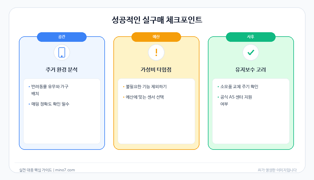 로봇청소기 센서 차이점
