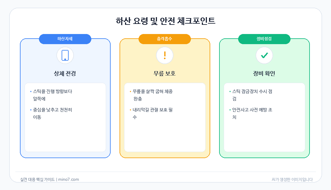 등산스틱 올바른 사용법
