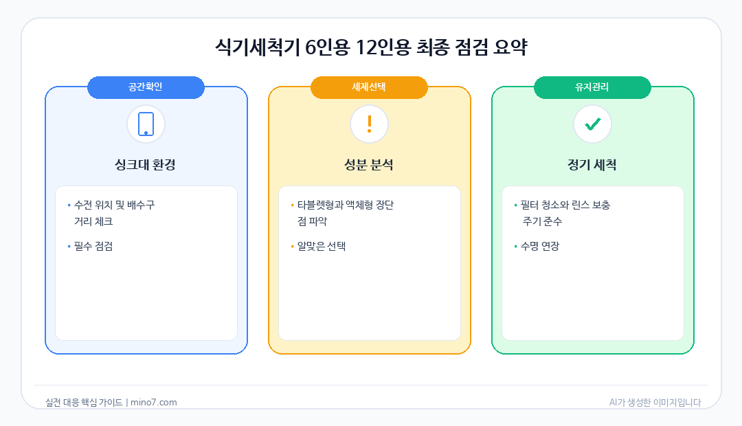 식기세척기 6인용 12인용