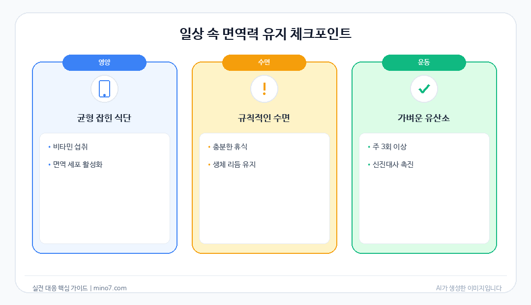 환절기 면역력 강화 수칙