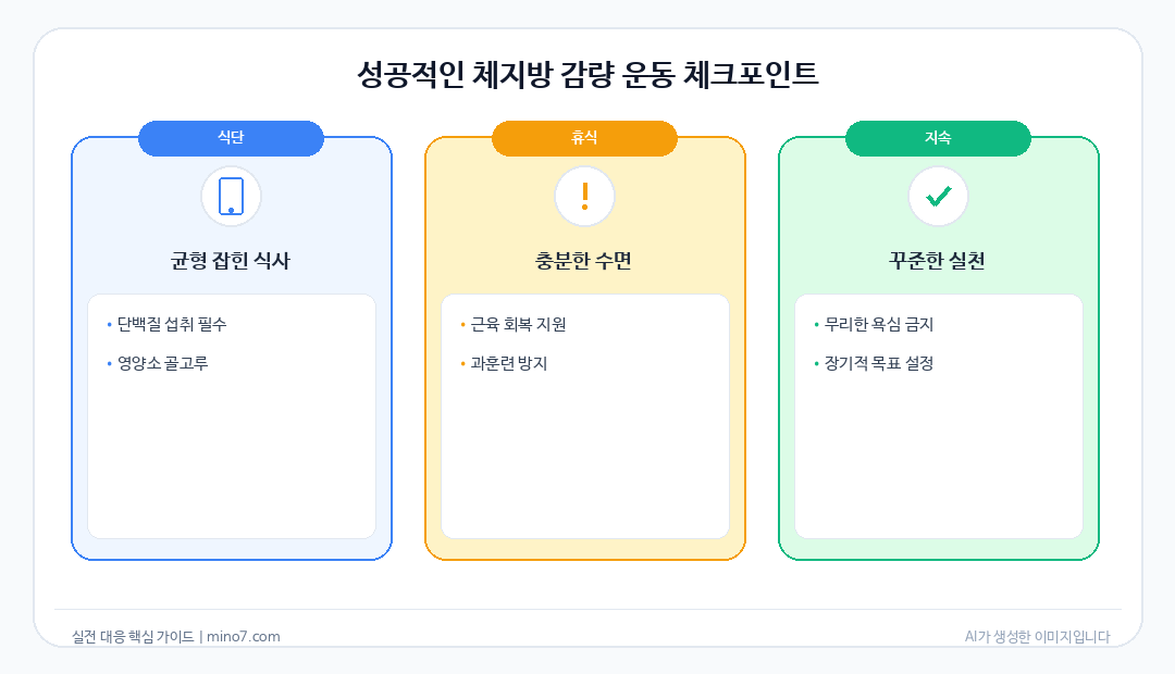 체지방 감량 운동