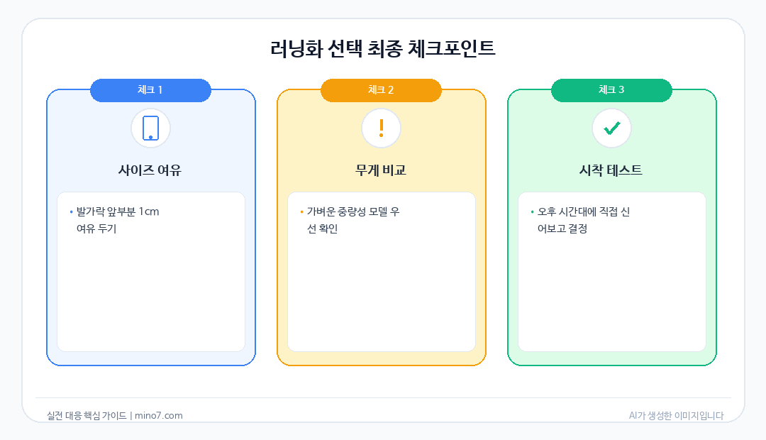 발 형태별 러닝화